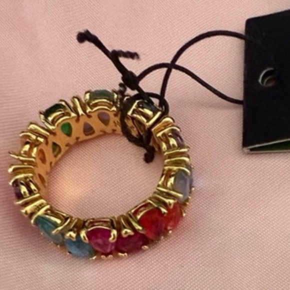 kate spade Jewelry - Kate Spade Shine me Up Gold Ring with Multicolor Stones